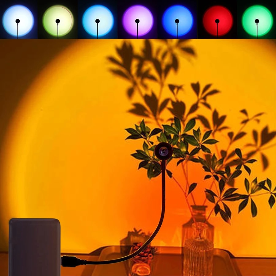 Photography Lighting Mood - MeeToo USB Sunset Mood Lamp Led