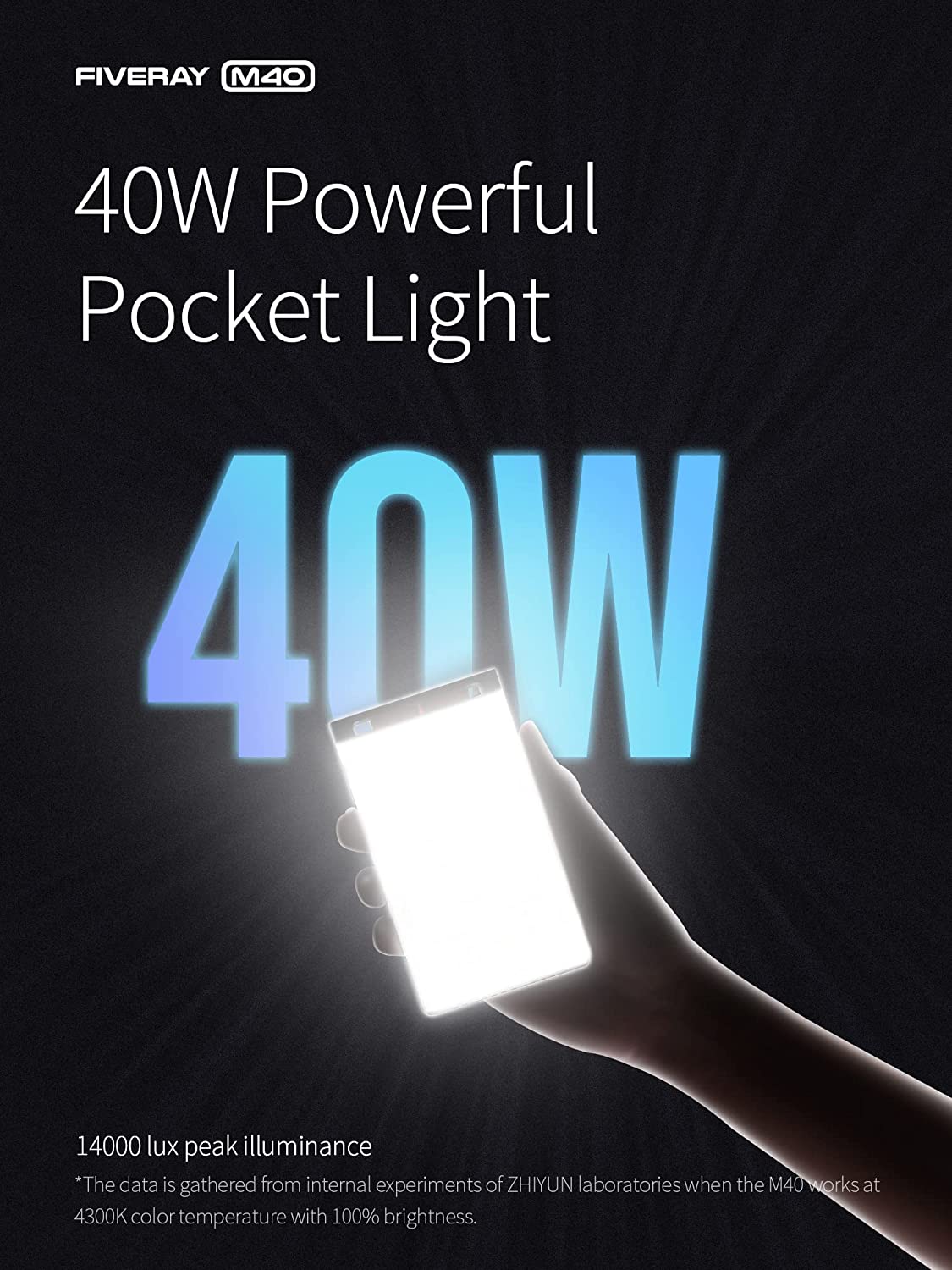 ZHIYUN FIVERAY M40 Bi-Color Po - Photography Lighting Wireless recension och pris