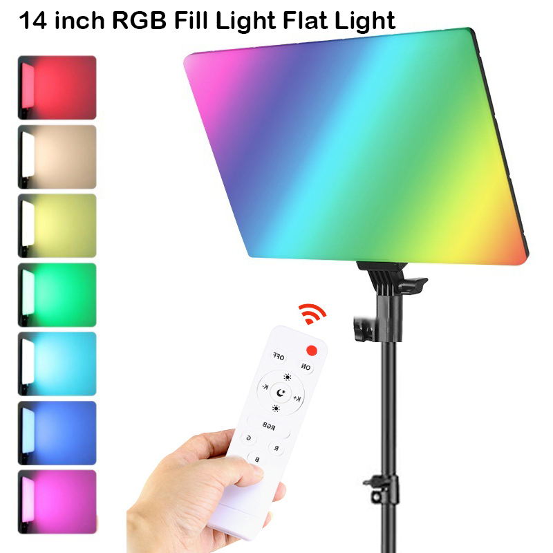 RGB 14'' LED Video Light Remot - Photography Lighting Board recension och pris