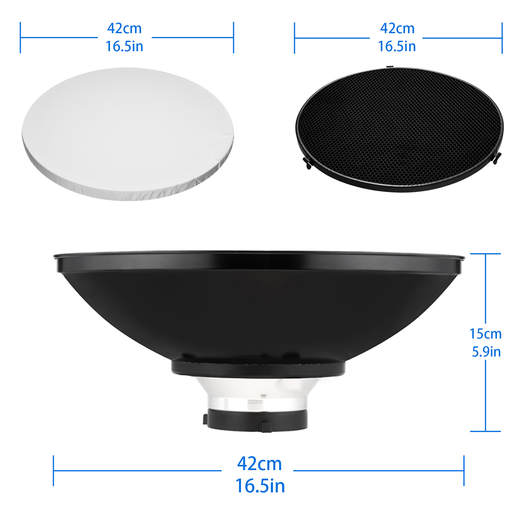 16.5inch Reflector Beauty Dish - Photography Lighting Beauty Dish recension och pris