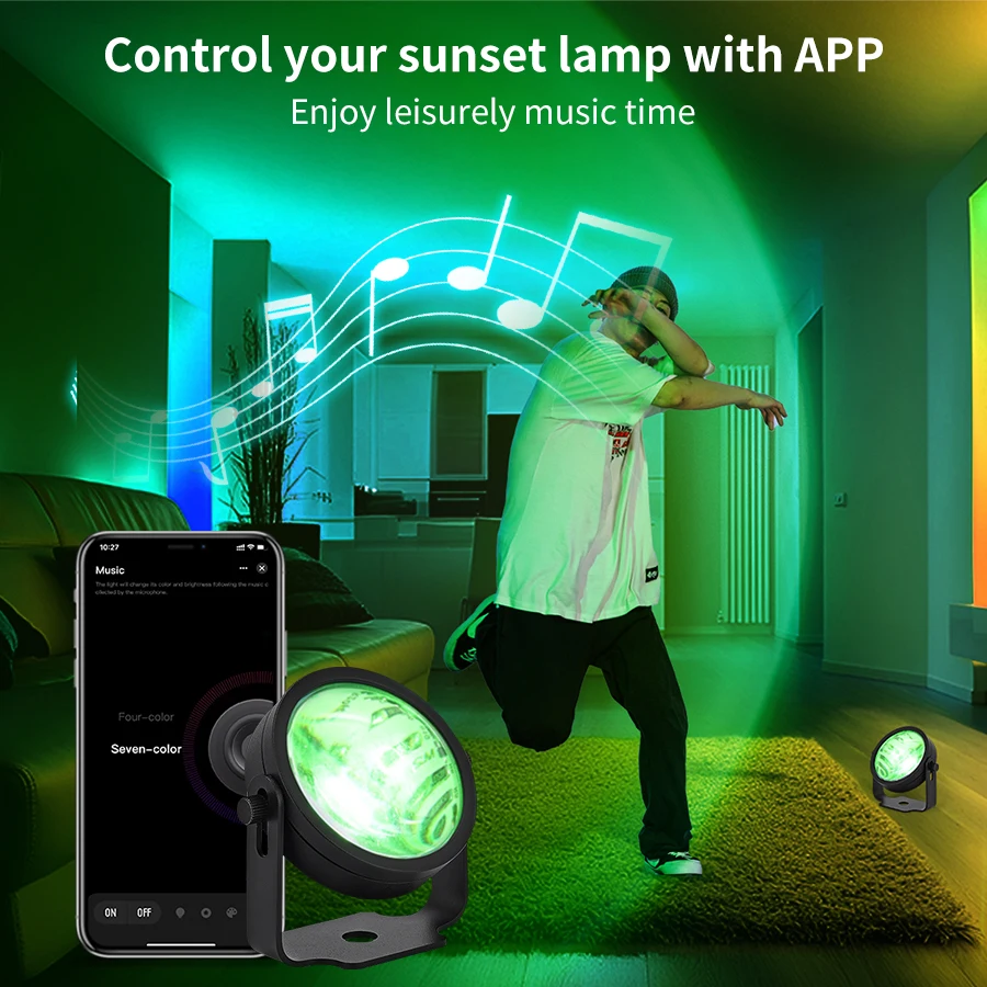 Tuya Smart Sunset Projector La - Photography Lighting Mood recension och pris