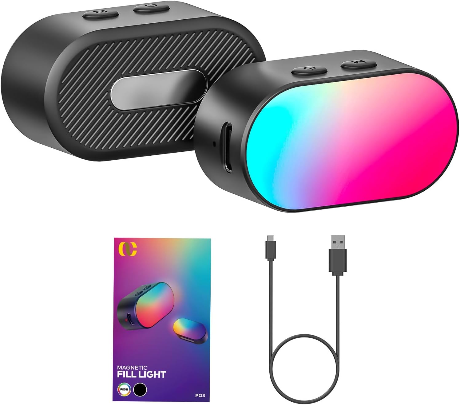 AOCHUAN Mini RGB Magnetic Fill - Photography Lighting Color recension och pris