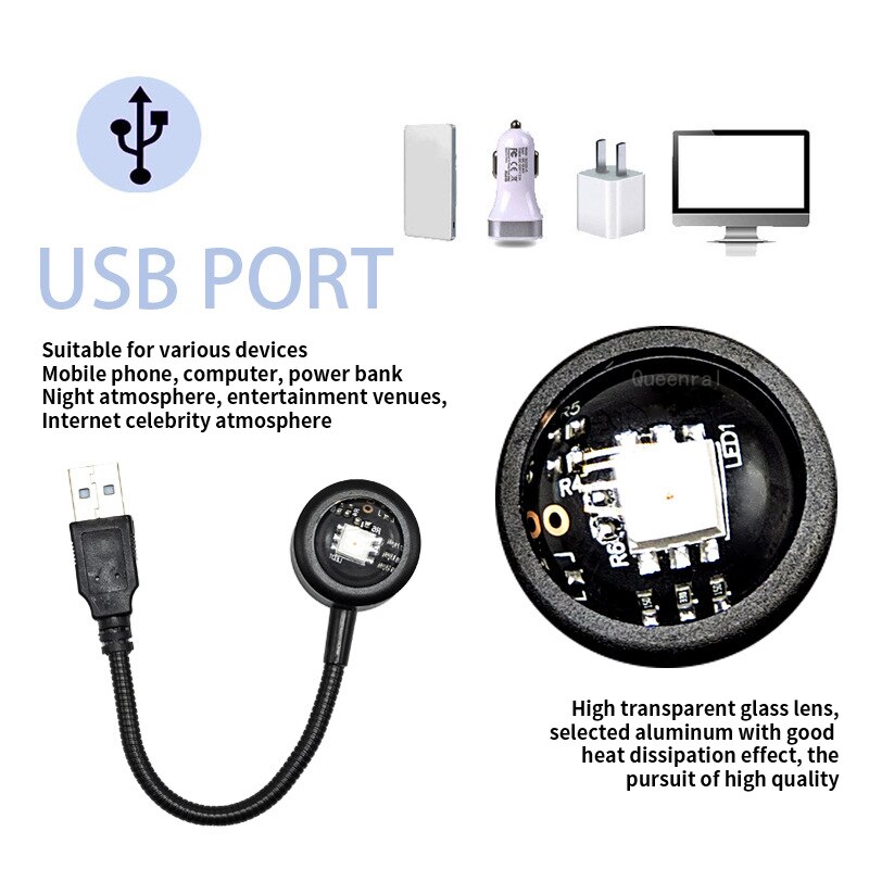 LED USB Sunset Lamp Projector  - Photography Lighting Mood recension och pris