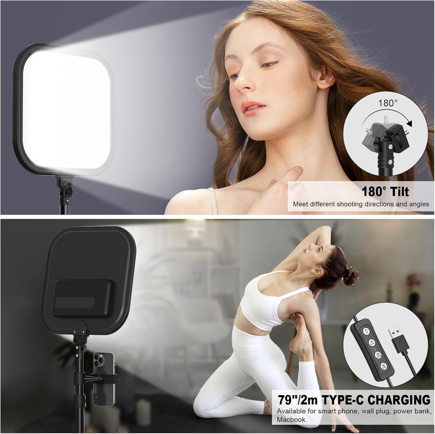 2Pack LED Video Light Kit 15W  - Altson Photography Video Lighting Kit recension och pris