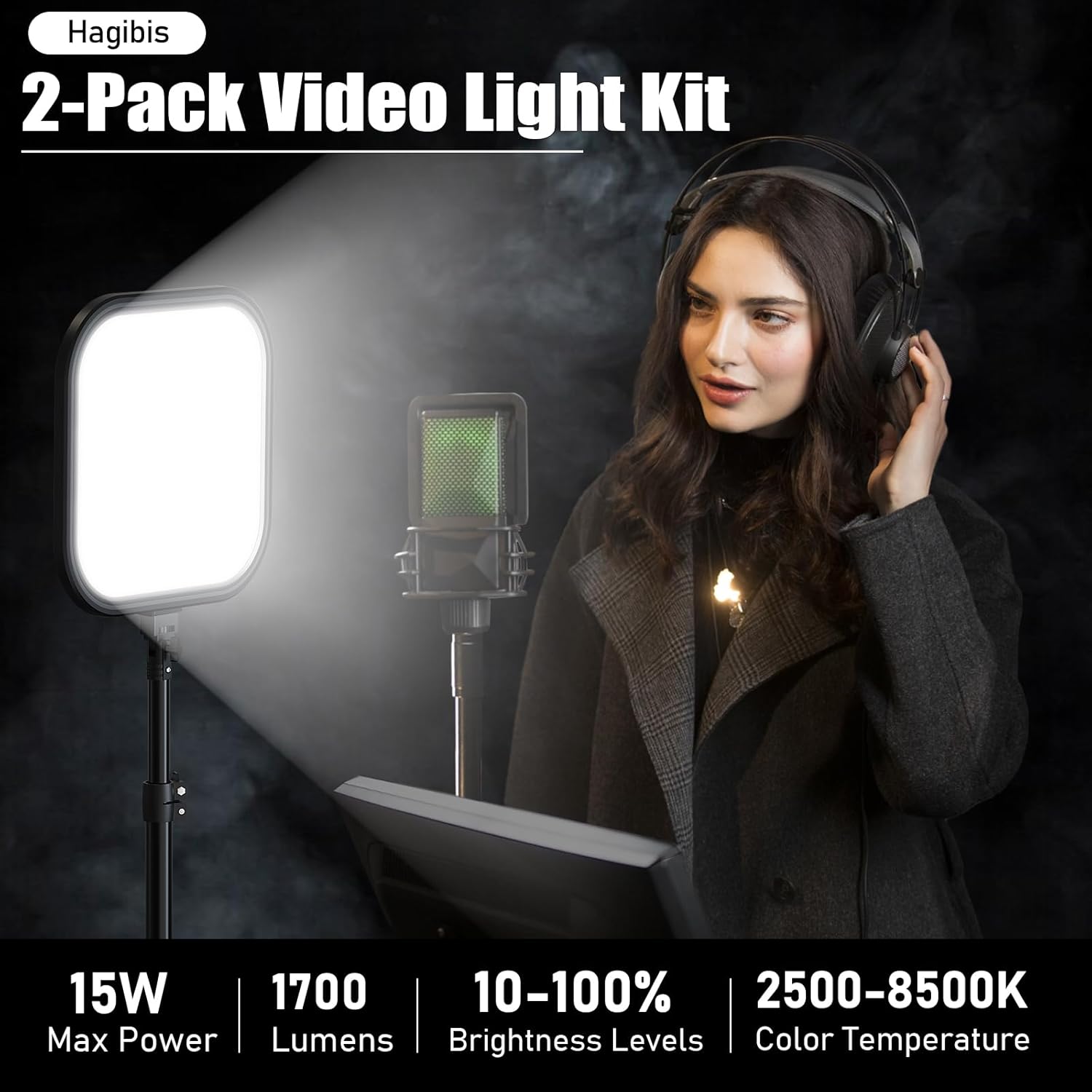 2Pack LED Video Light Kit 15W  - Altson Photography Video Lighting Kit recension och pris