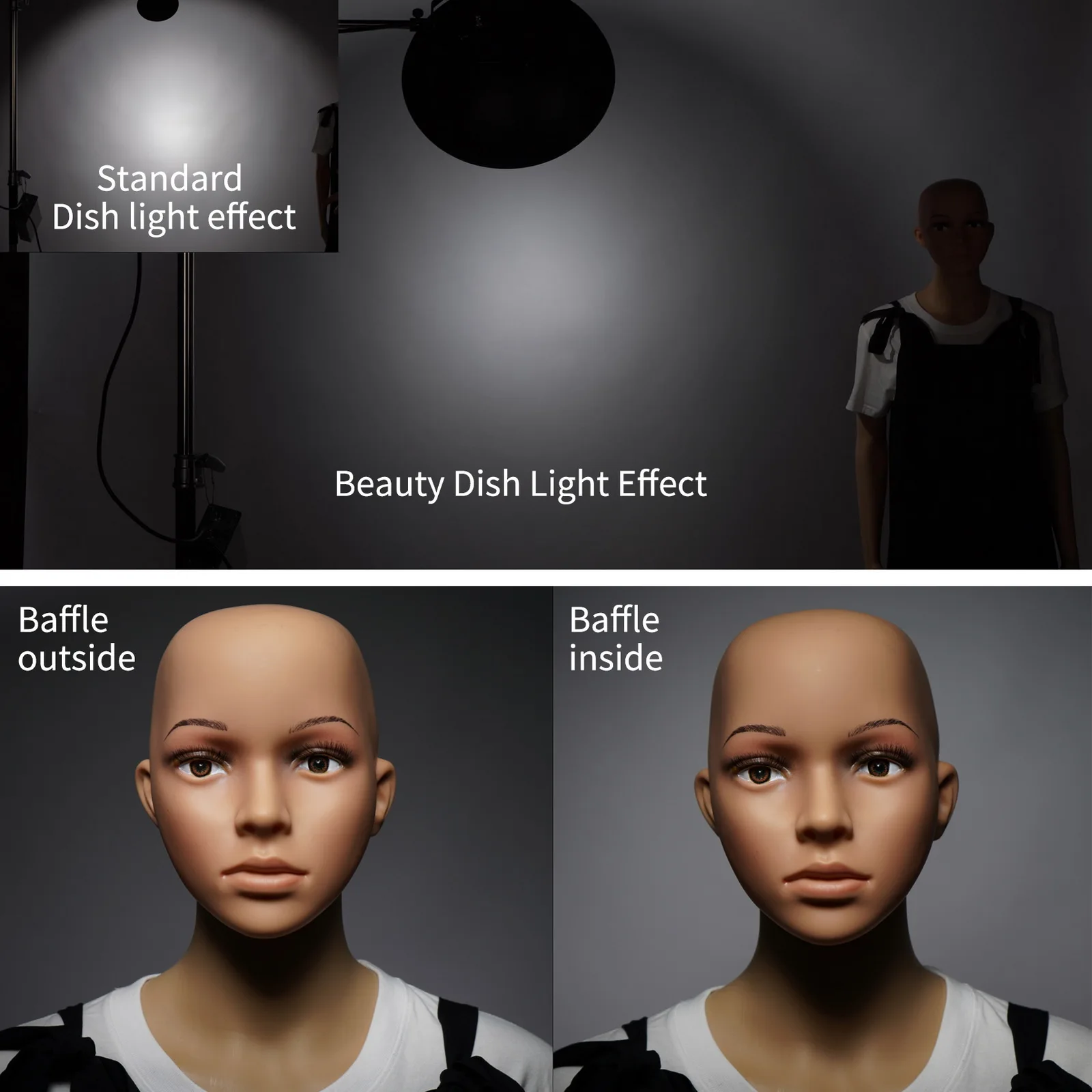Selens Silver/White 70cm Beaut - Photography Lighting Beauty Dish recension och pris