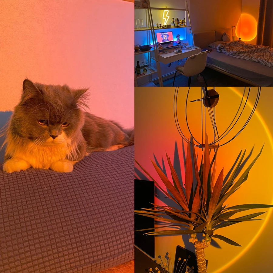 Sunset Lamp Night Light Multi  - Photography Lighting Mood recension och pris