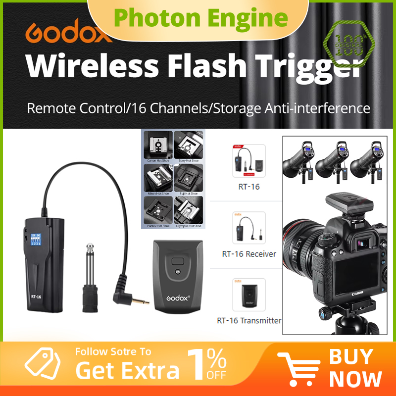 Godox RT-16 16 Channels Wirele - Trigger Receiver Set recension och pris