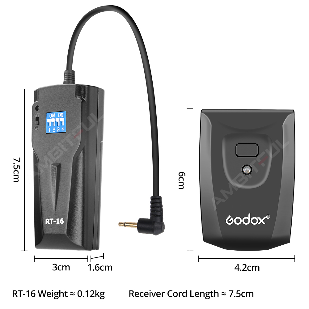 Godox RT-16 16 Channels Wirele - Trigger Receiver Set recension och pris