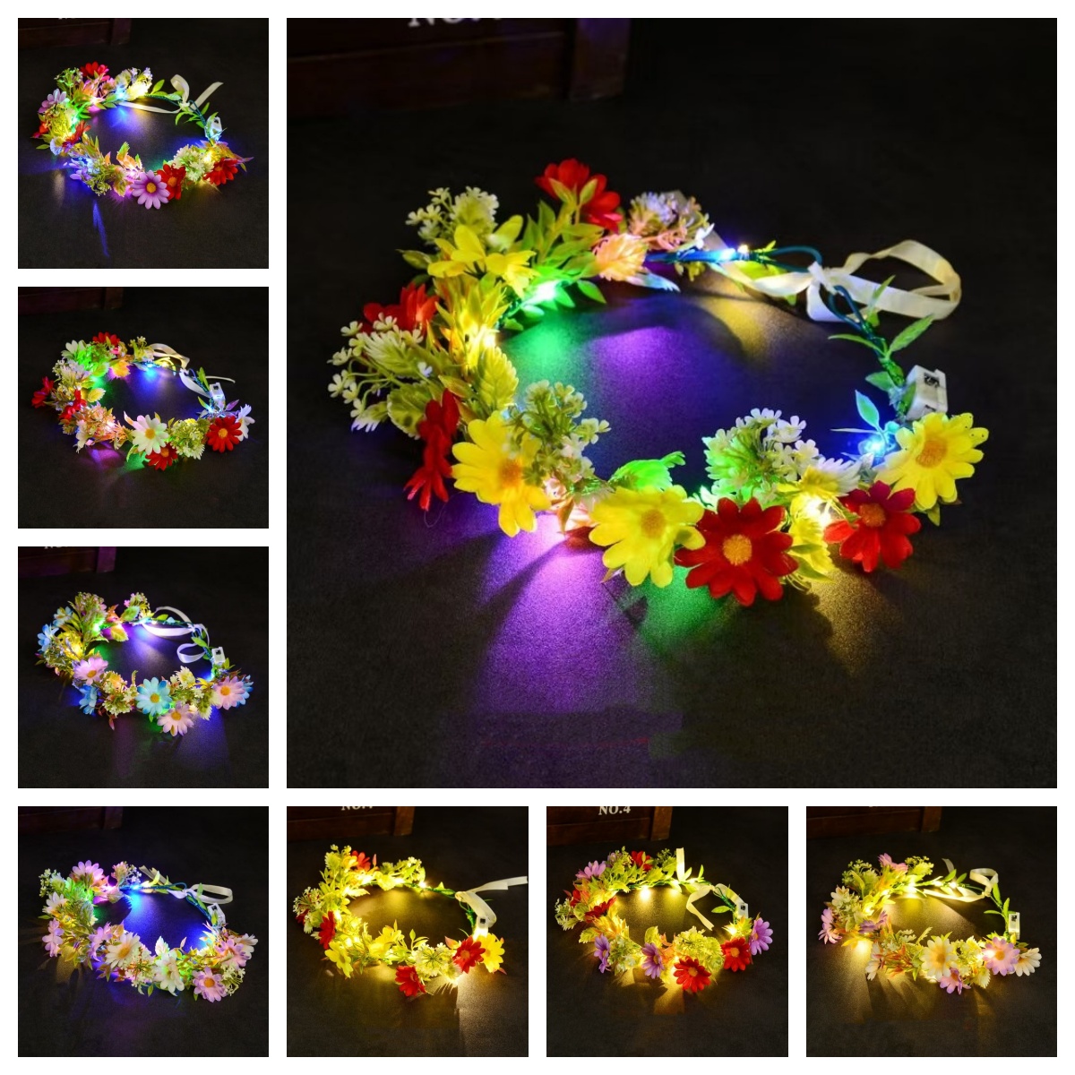 LED Light Up Flower Crown Head - Photography Lighting Equipment recension och pris