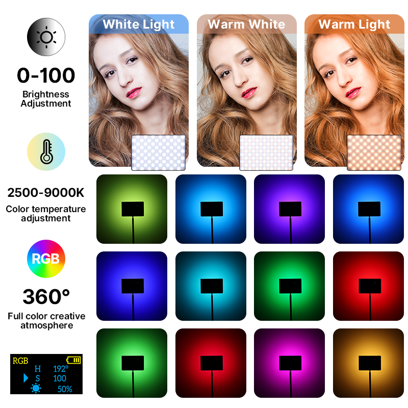 Ulanzi LT003 15W RGB Video Lig - Photography Lighting Board recension och pris