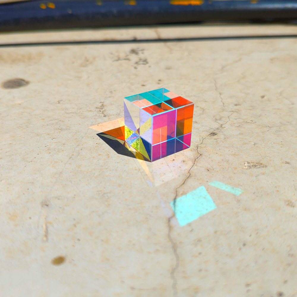 Glass Cube 23mm Dichroic Prism - Lighting Glass Photography recension och pris