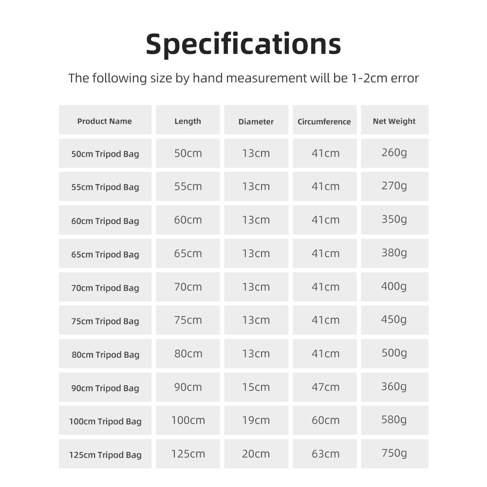 55/60/65/70/75/80/100/125cm Pa - Photography Lighting Equipment recension och pris