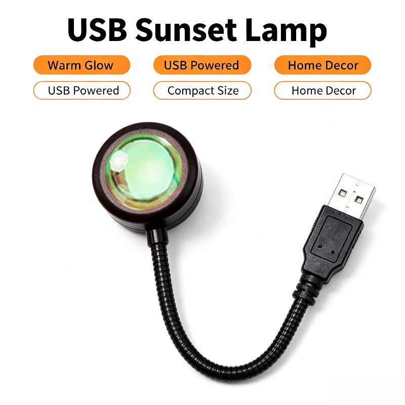 USB Sunset Lamp, Aesthetic Pro - Photography Lighting Mood recension och pris