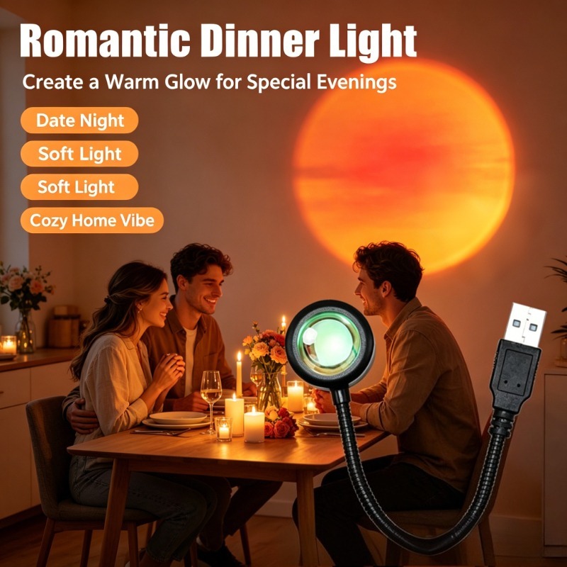 USB Sunset Lamp, Aesthetic Pro - Photography Lighting Mood recension och pris