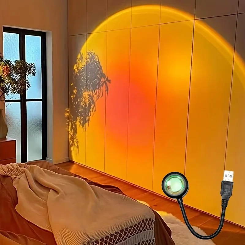 Mini USB ED Sunset Lamp Nightl - Photography Lighting Mood recension och pris