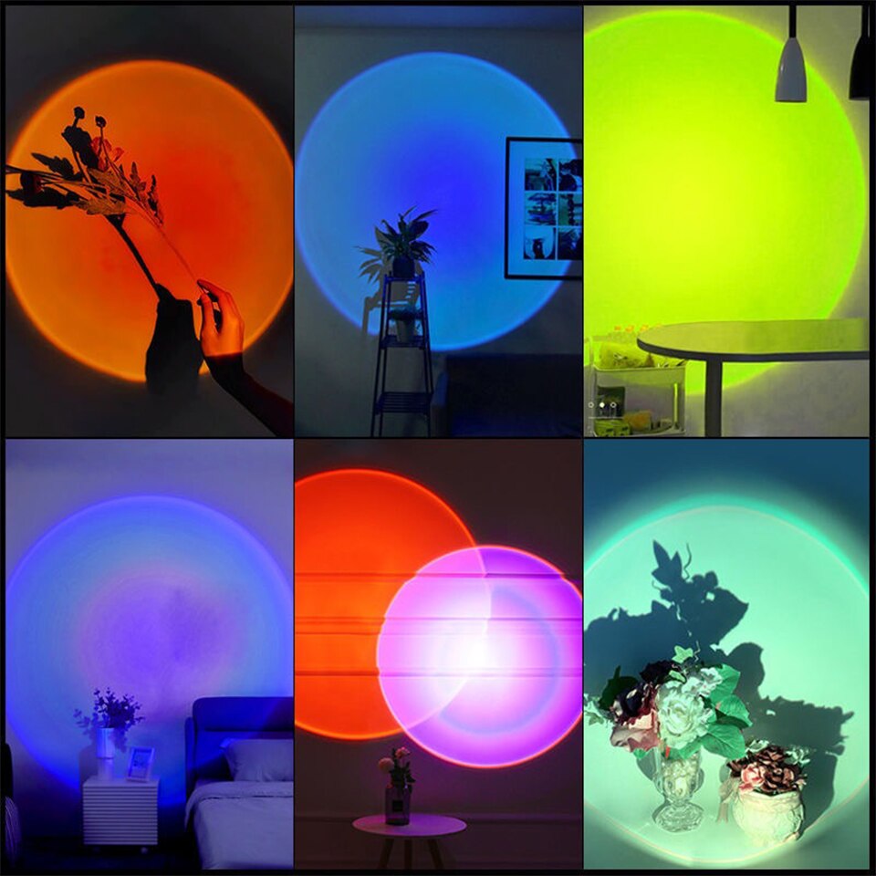 ZK40 LED Sunset Lamp Nightligh - Photography Lighting Mood recension och pris