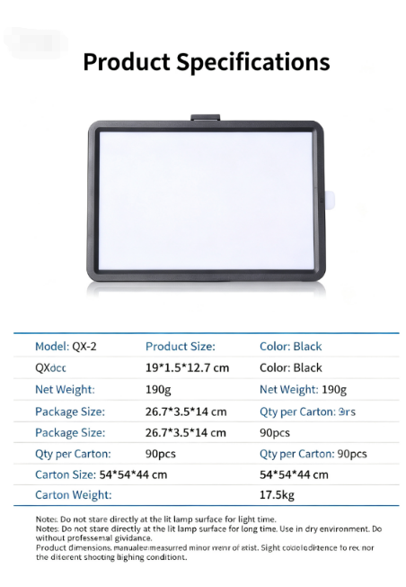 LED Square Panel Fill Light, D - Photography Lighting Board recension och pris