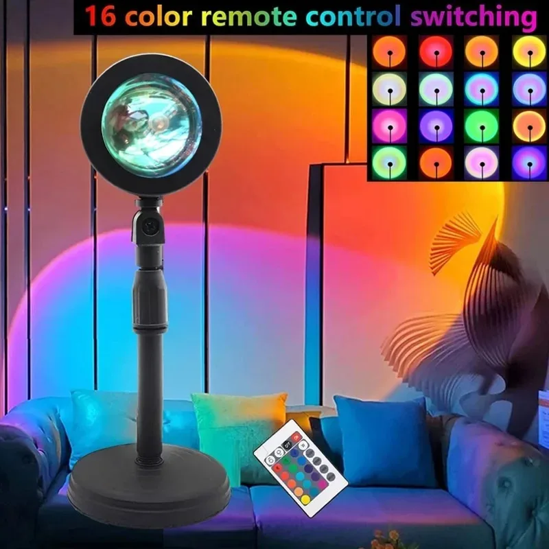16 Color Sunset Lamp,RGB Mood  - Photography Lighting Mood recension och pris